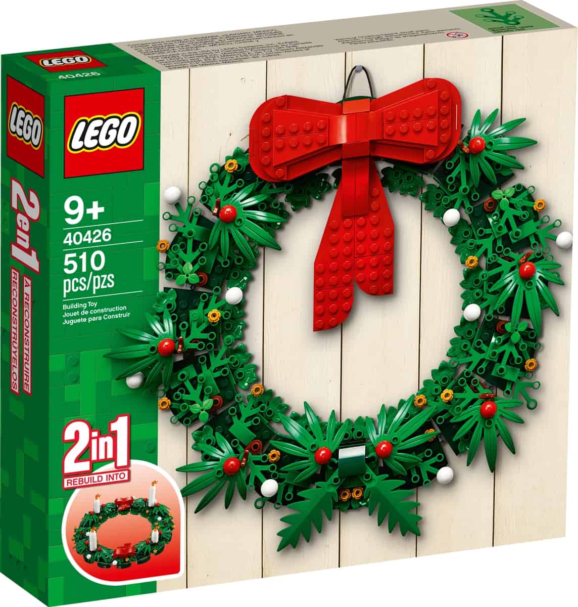 lego 40426 christmas wreath 2 in 1