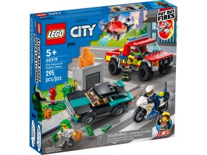 lego 60319 fire rescue police chase