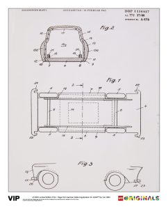 german patent lego 5006006 toy car 1963