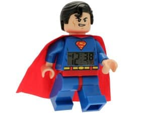 lego 5002424 dc comics super heroes superman minifigure clock