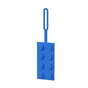 lego 5005543 2x4 blue luggage tag