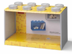 lego 5006612 brick shelf 8 knobs grey