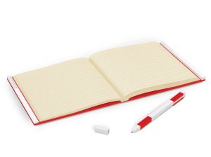 lego 5007239 locking notebook with gel pen red