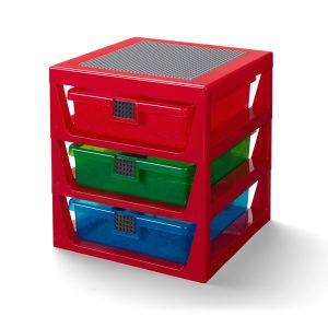 transparent red lego 5005873 rack system